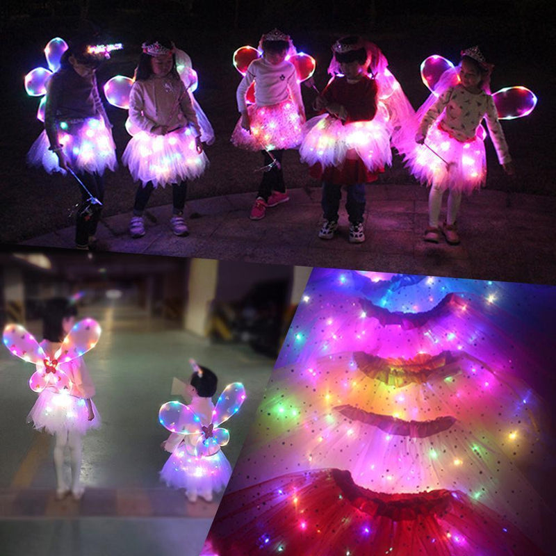 Faldas LED brillantes de princesas