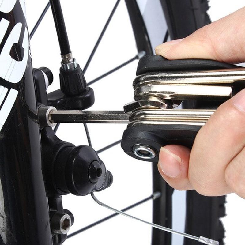 Kit de herramientas de reparación mecánica para bicicletas 16 en 1