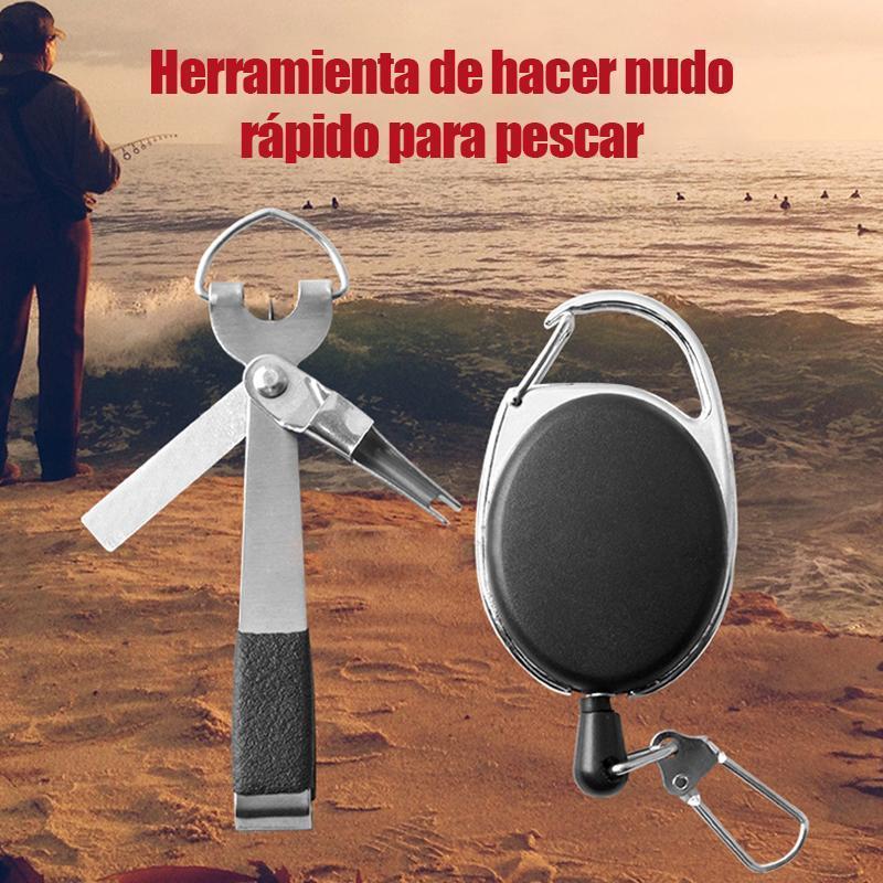 Herramienta de hacer nudo rápido de pesca