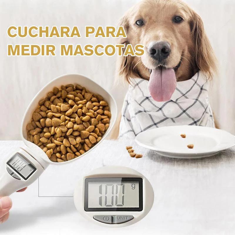 Cuchara digital de medición de alimentos para mascotas