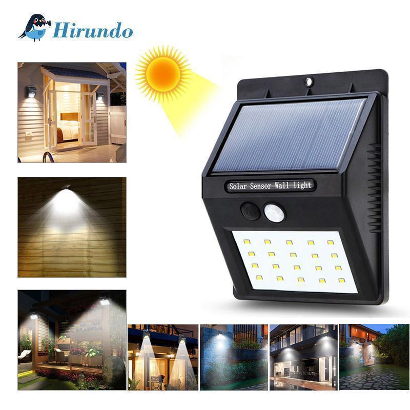 Hirundo 20 lámparas solares LED al aire libre