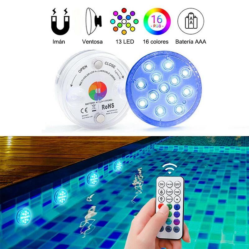 Luces LED sumergibles para piscinas