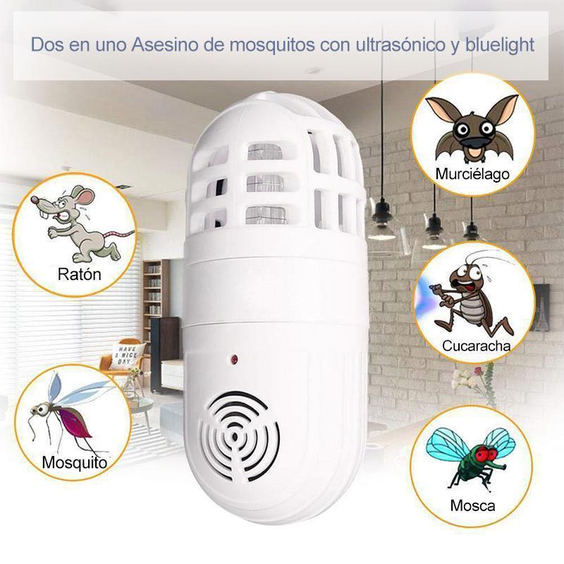 Dos en uno Asesino de mosquitos con ultrasónico y bluelight