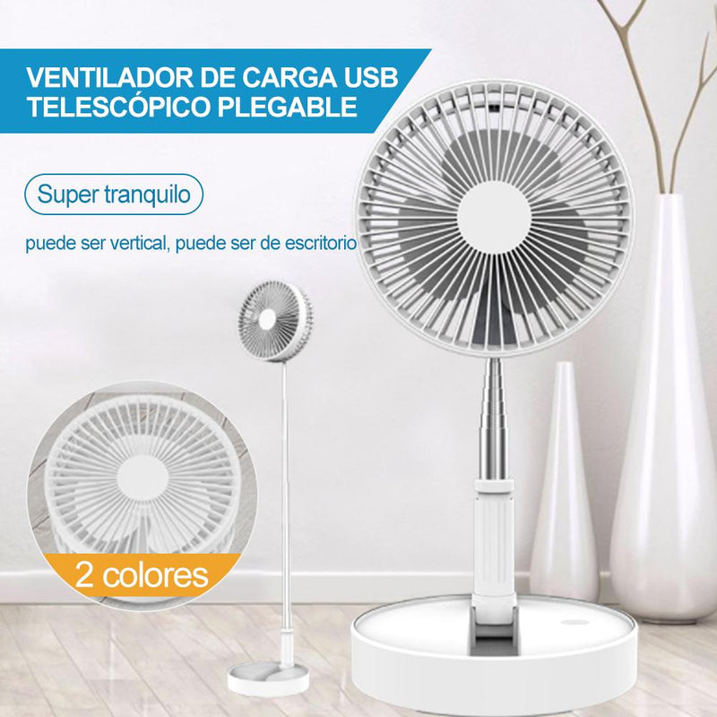 Ventilador de carga USB telescópico plegable