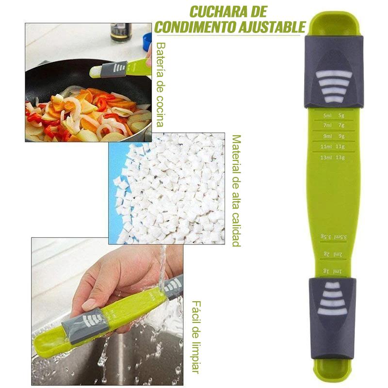 Cuchara de condimento de cocina multiusos ajustable