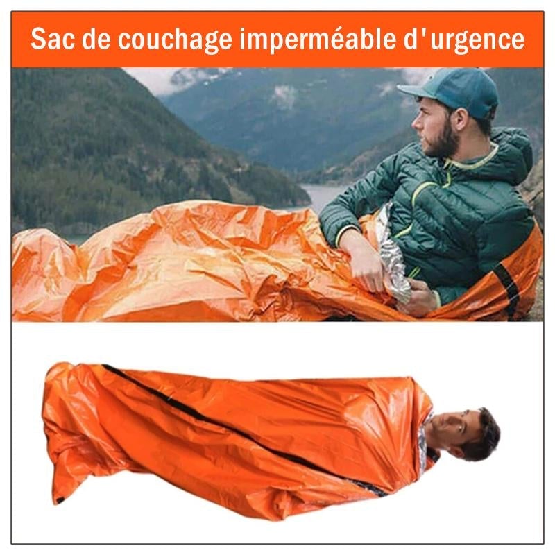 Saco de dormir de emergencia impermeable al aire libre