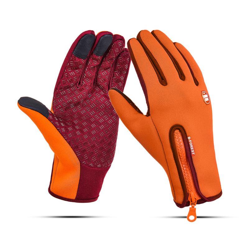 Guantes de pantalla táctil impermeables a prueba de viento de primera calidad unisex