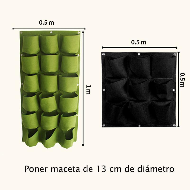 Bolsa colgante vertical para plantas