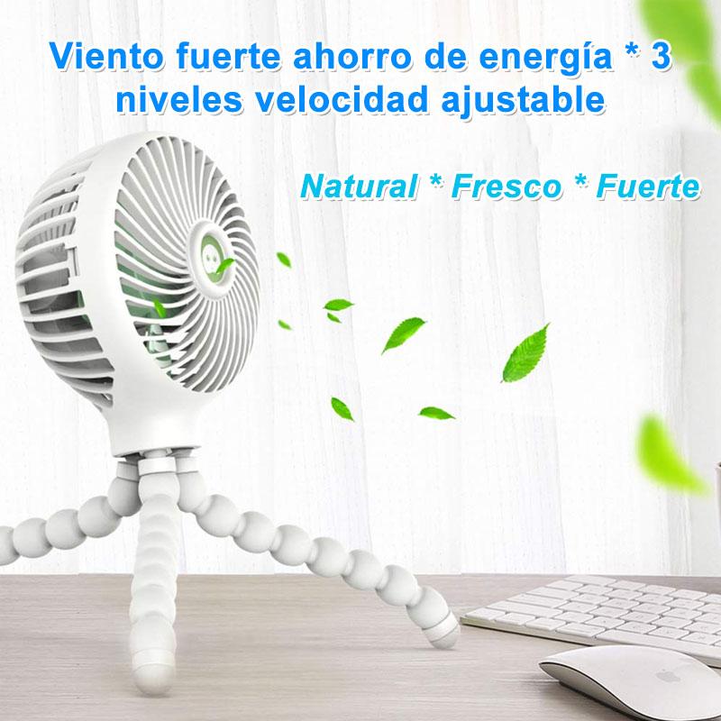 Mini ventilador portátil deformable