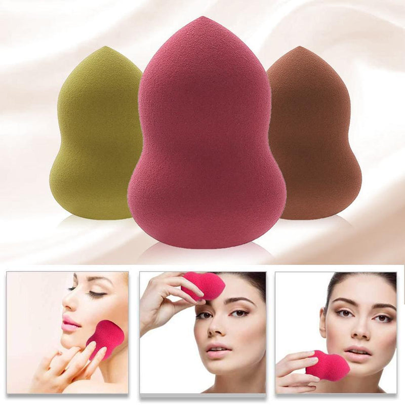 Esponja de maquillaje con varios colores, 2 piezas