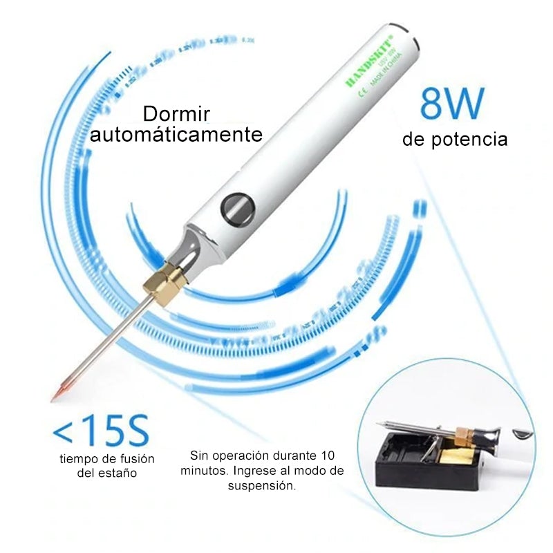 Juego de soldador eléctrico portátil USB