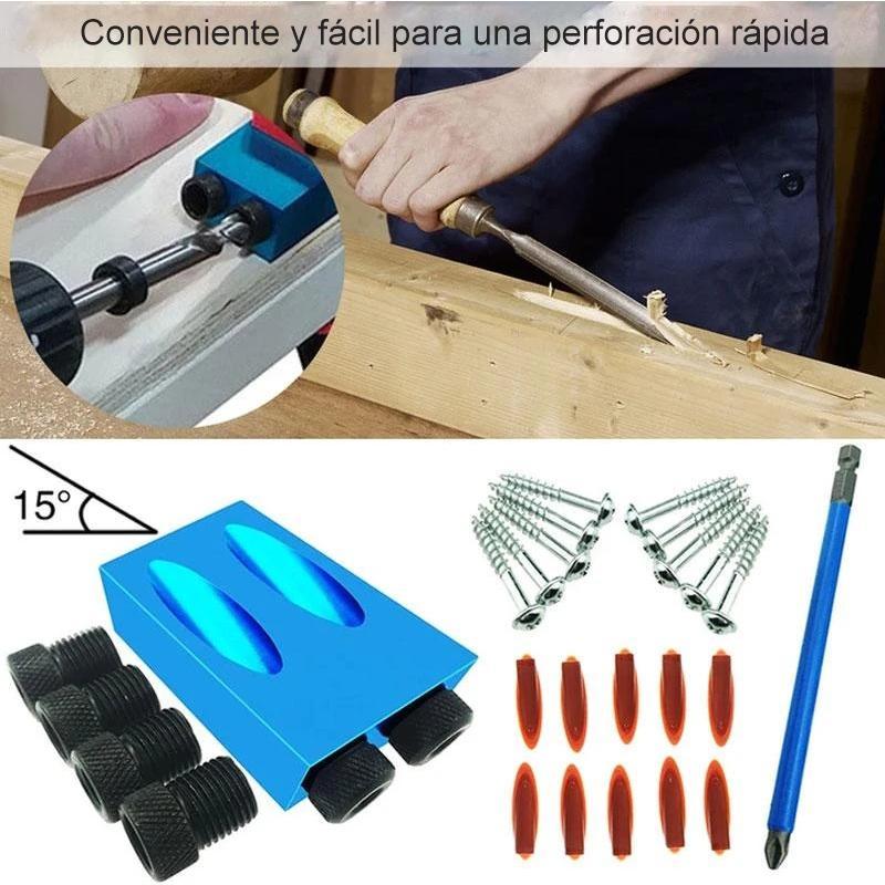 Herramienta para trabajar la madera puncher posicionador