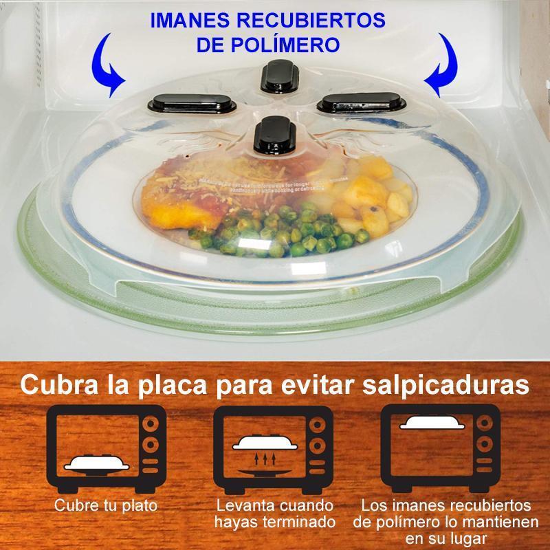 Tapa antisalpicaduras de microondas magnética