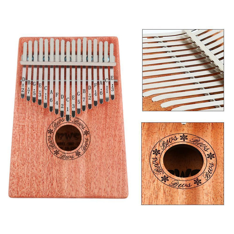 Kalimba pulgar piano, 10 ó 17 teclas