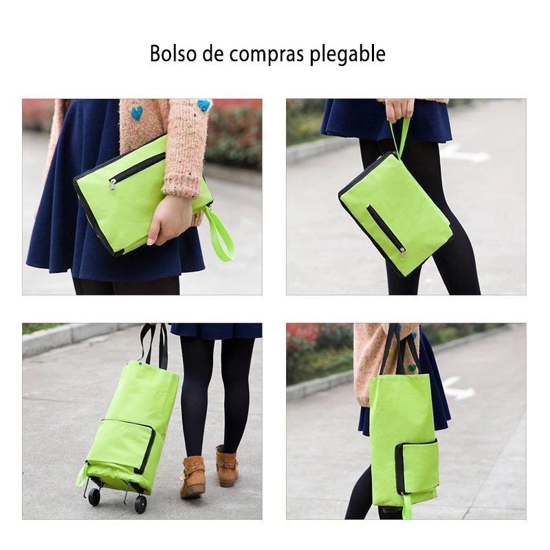 Carro de compras plegable portátil