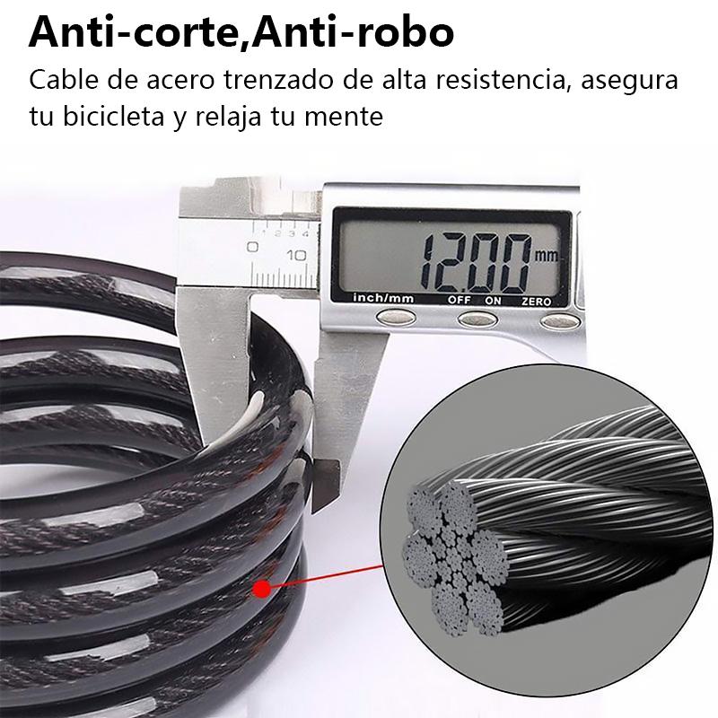 Candado con código de bicicleta