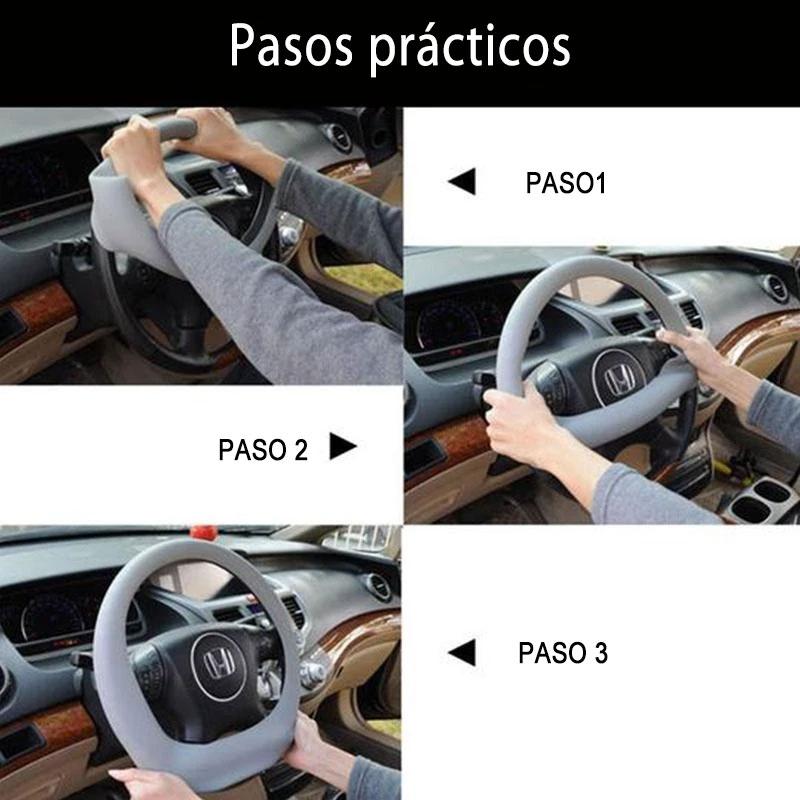 Cubierta protectora del volante del automóvil