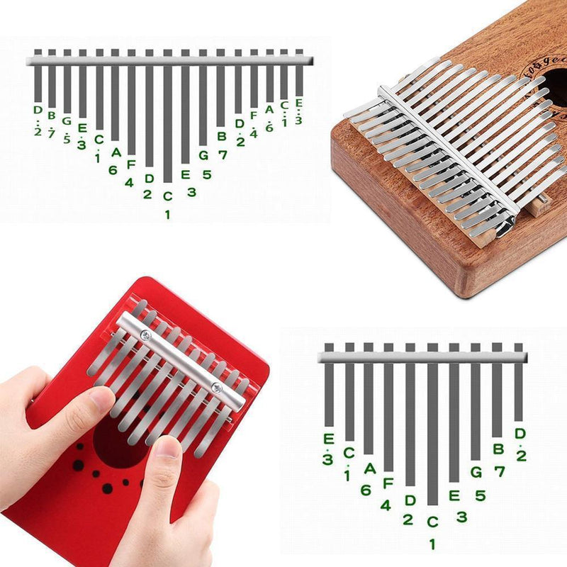 Kalimba pulgar piano, 10 ó 17 teclas