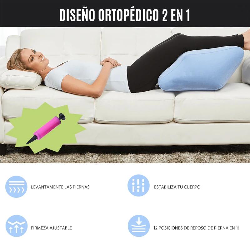 Almohada inflable de la pierna