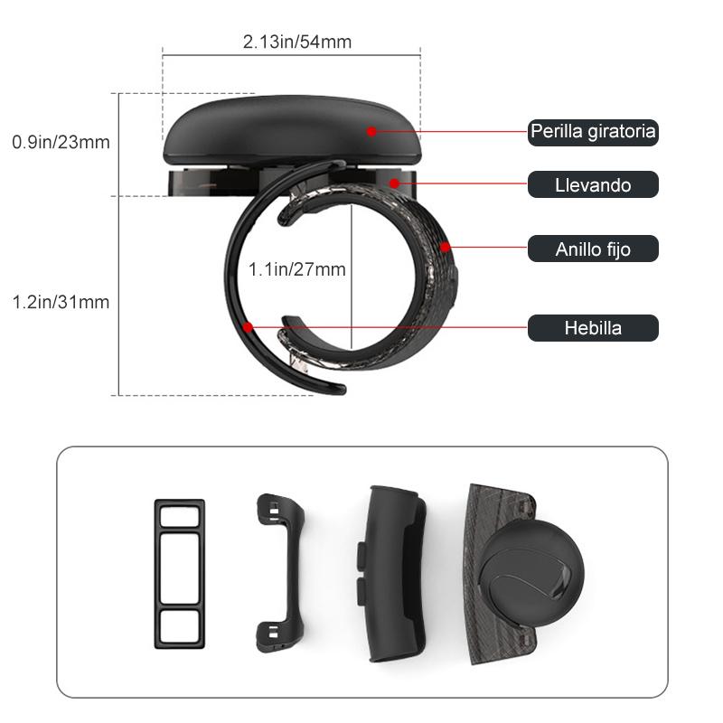 Perilla de refuerzo de volante universal de 360 °