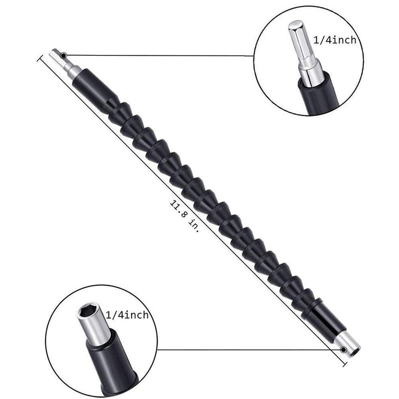 Extensión de broca flexible con soporte de broca de tornillo