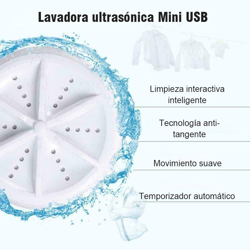 Lavavajillas portátil ultrasónico y artefacto de lavandería