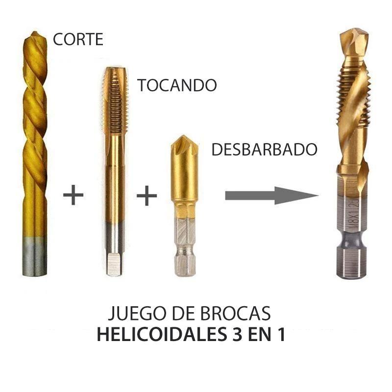 JUEGO DE BROCAS DE PERFORACIÓN DE HILO MÉTRICO DE 6 PIEZAS