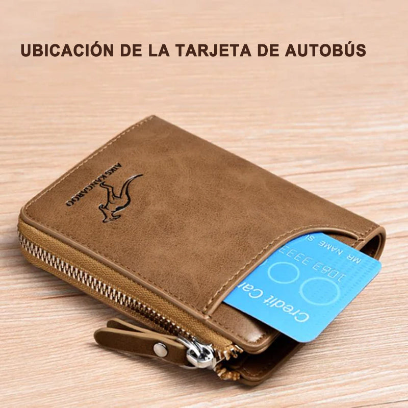 Cartera con bloqueo RFID para hombre