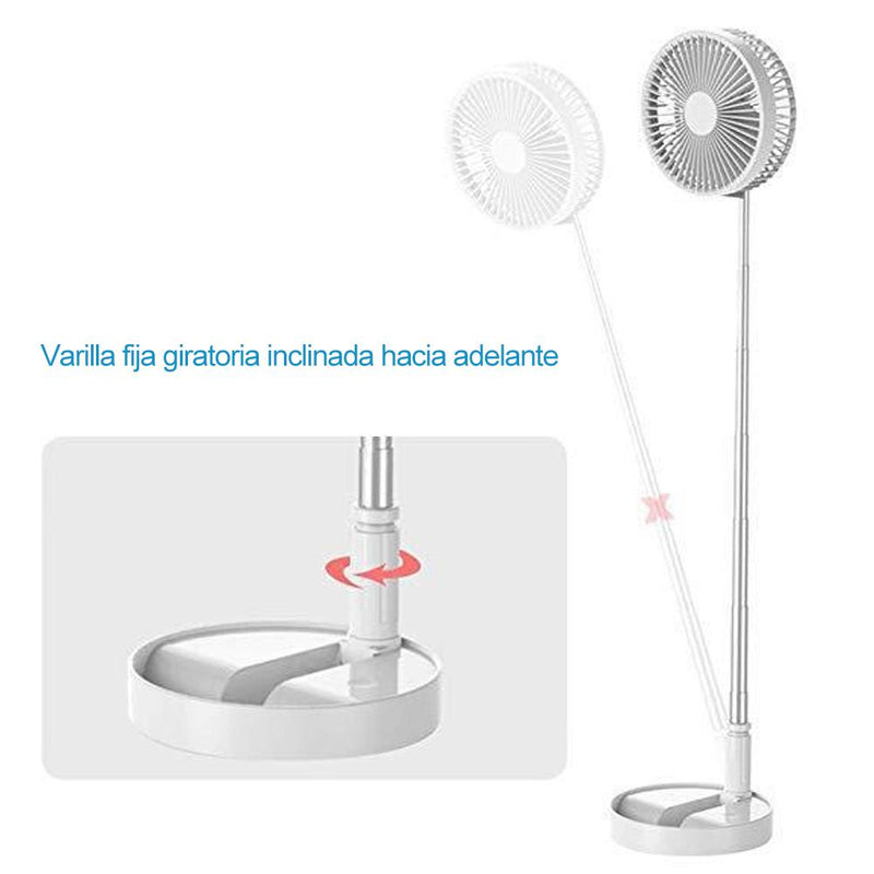 Ventilador de carga USB telescópico plegable