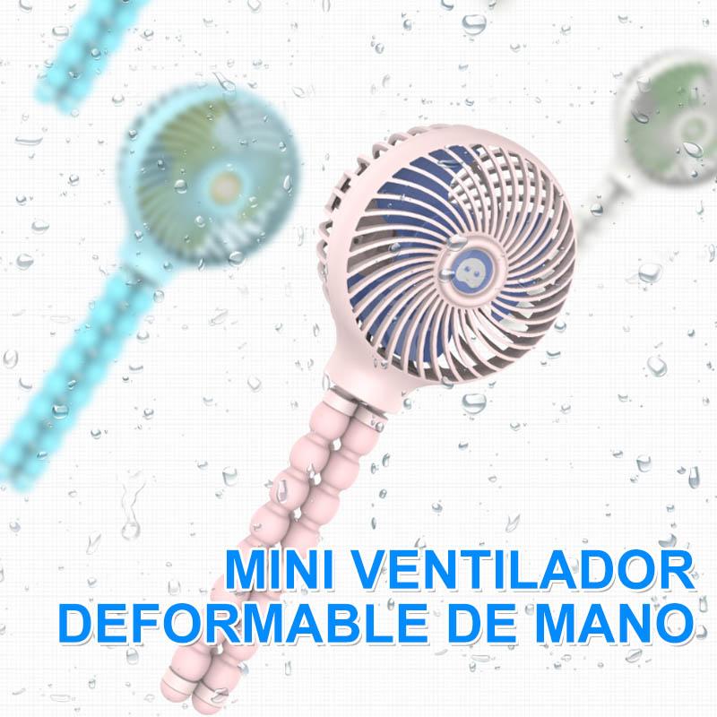 Mini ventilador portátil deformable