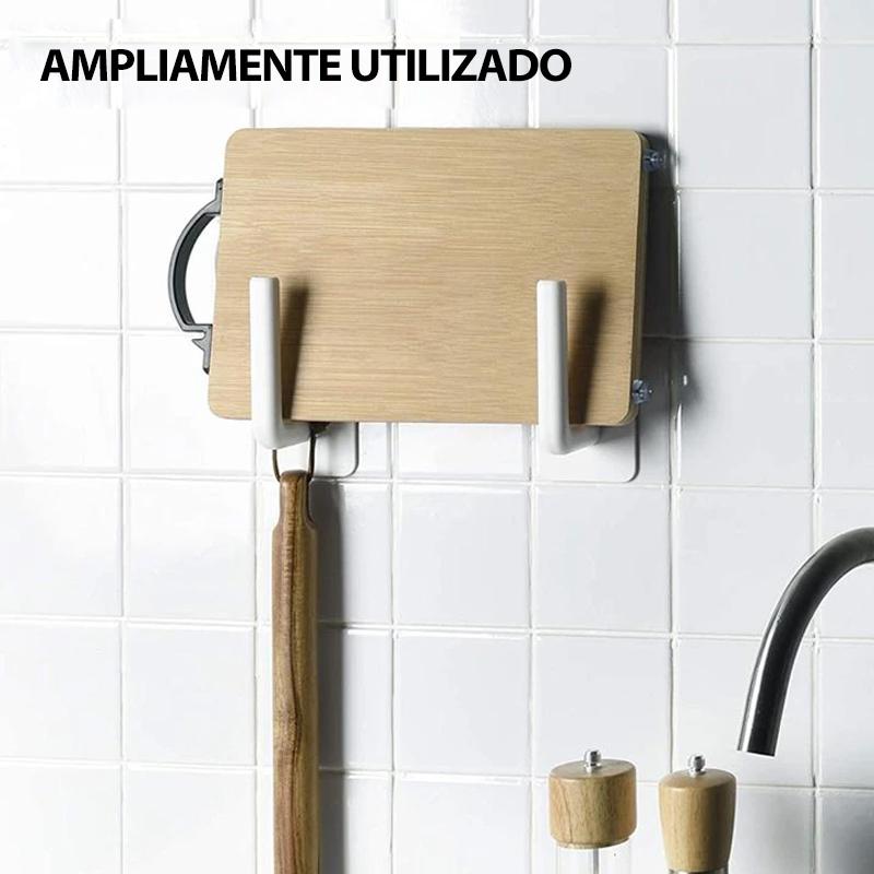 Gancho autoadhesivo pesado de cocina (2 piezas)