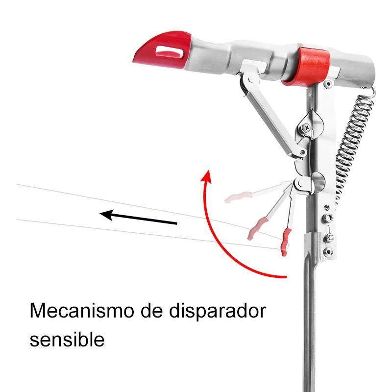 Soporte automático de caña de pescar de resorte