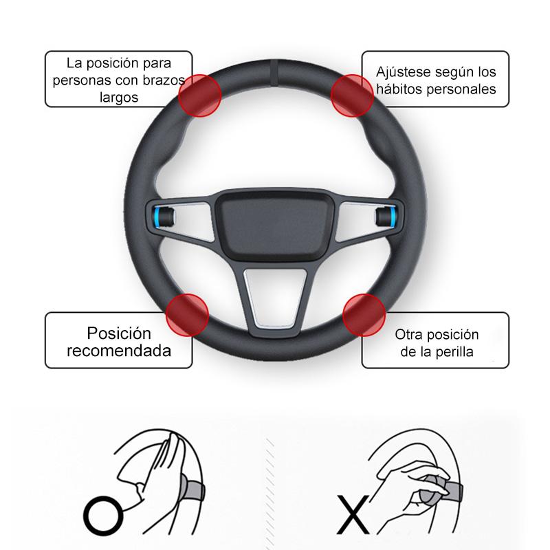 Perilla de refuerzo de volante universal de 360 °