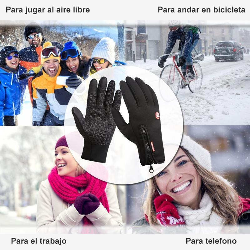 Guantes de pantalla táctil impermeables a prueba de viento de primera calidad unisex