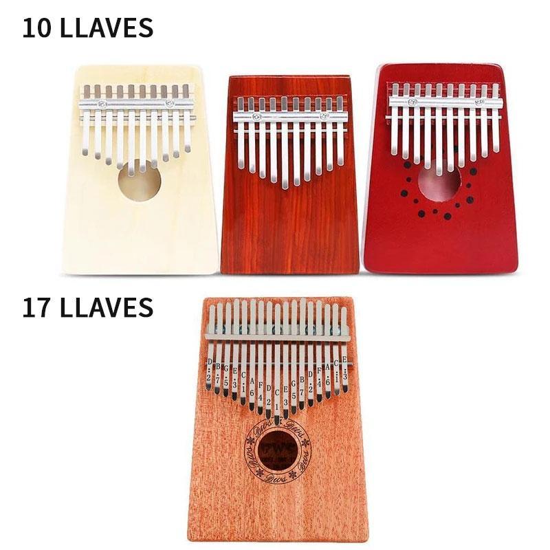 Kalimba pulgar piano, 10 ó 17 teclas