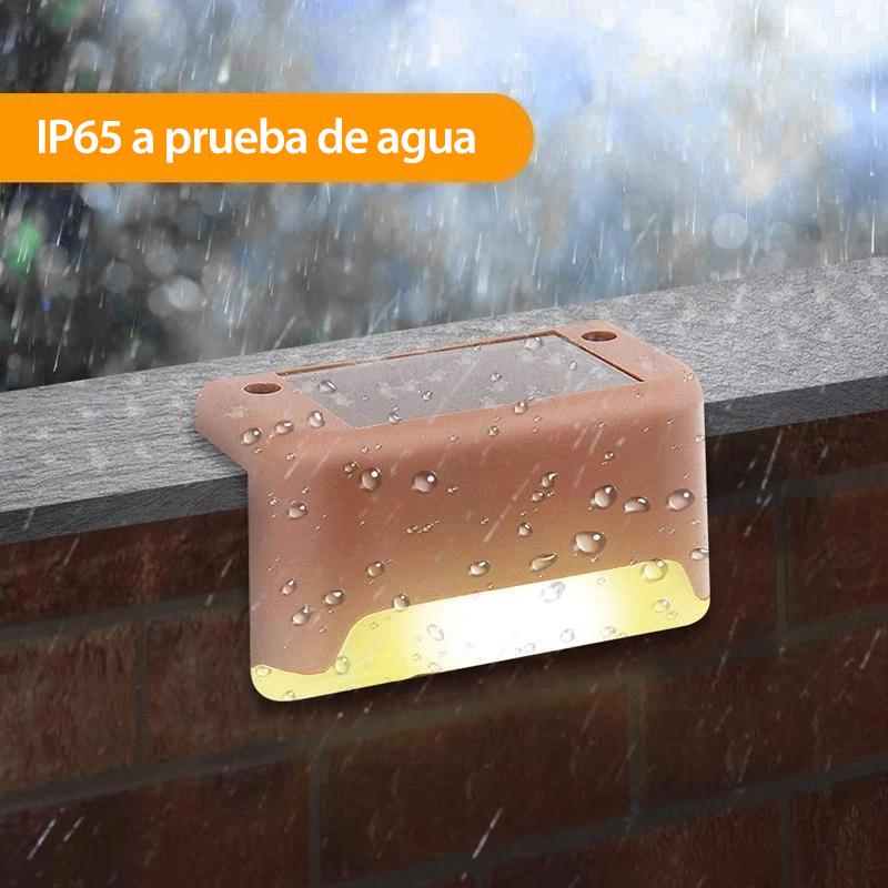 Innovadora luz solar empotrada para exteriores impermeable