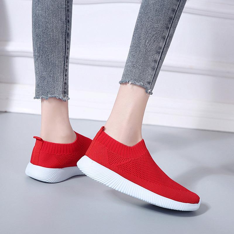 Zapatos redondos Flying knit sneakers