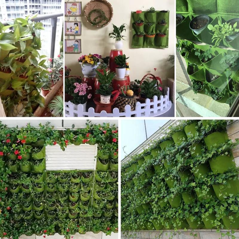 Bolsa colgante vertical para plantas