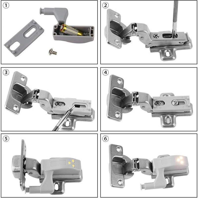 Luz LED del gabinete del sensor inteligente (10 PIEZAS)