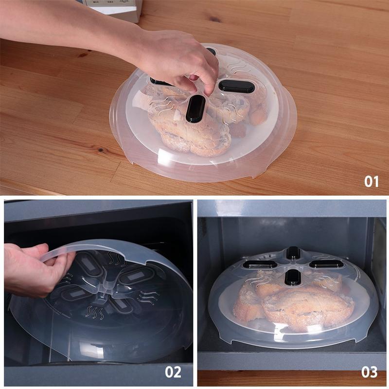 Tapa antisalpicaduras de microondas magnética