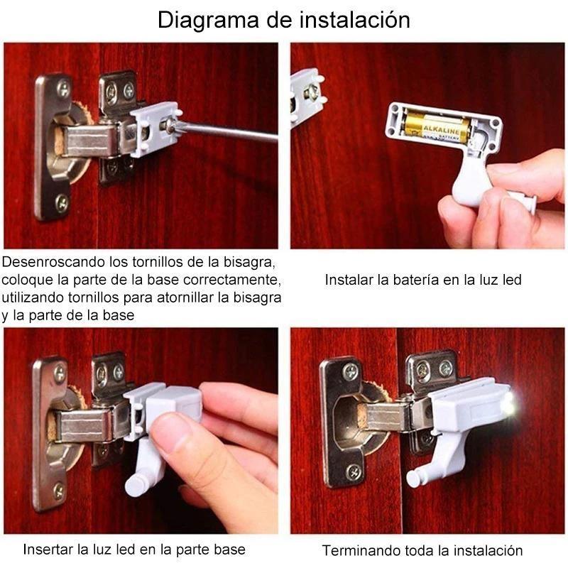 Luz LED del gabinete del sensor inteligente (10 PIEZAS)